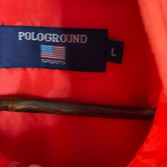 Pologround Ralph Lauren Zipper Rain Sports Jacket Luxury Brand Red Size Large - Picture 6 of 8